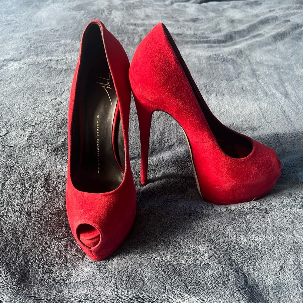 Giuseppe Zanotti Red Liza Heels